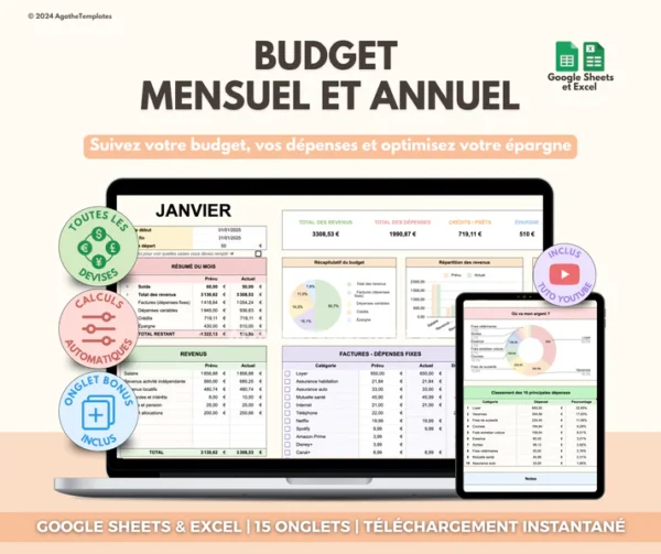 BUDGET MENSUEL & ANNUEL